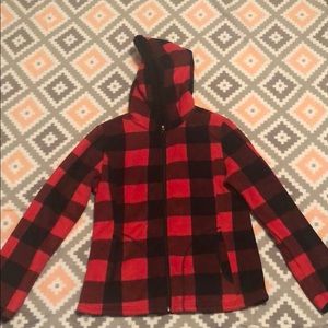 Red and black jacket